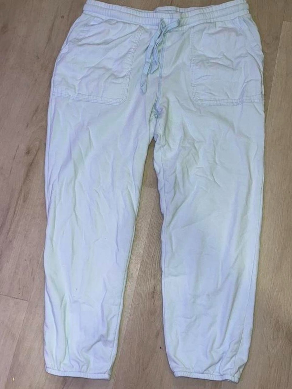 American Eagle Light Blue Ribbed Jogger Pants